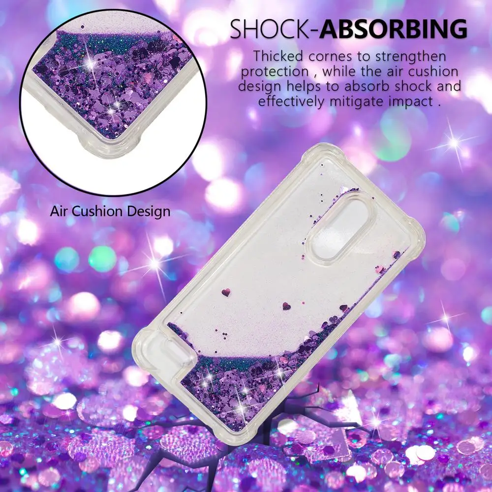 Glitter Cover For LG K4 2017 K8 2017 K8 2018 K10 2017 K10 2018 K12 Plus 5