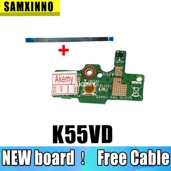 

For Asus K55 K55VD K55VJ K55VM Power Button Switch button BOARD With Cable 69N0M7C10F02 100% Tested Fast Ship