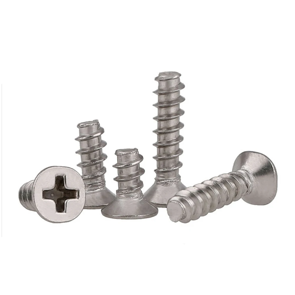 M3 Countersunk Head Screw Nickel Plated Phillips Flat Self Tapping Screws M1 