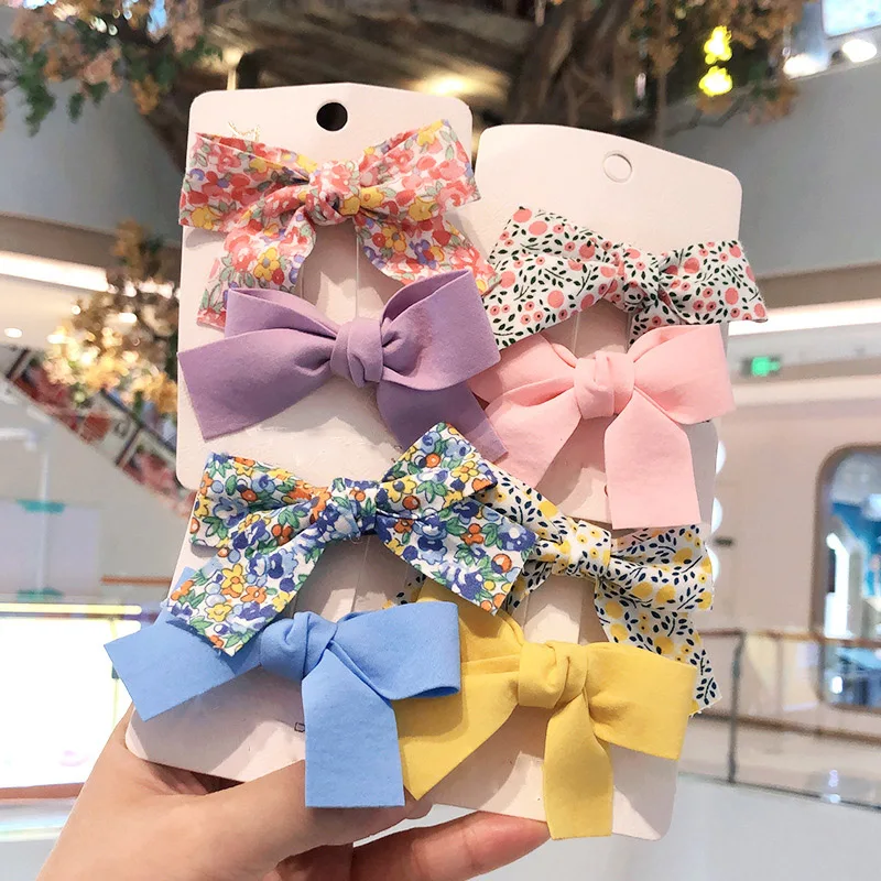 2 unids/set flor Clips de pelo bebé arcos niños niña Clip de pelo niños horquilla Haarspeldjes broches bebé accesorios para el pelo