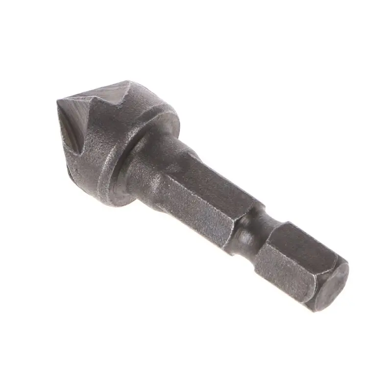 

1PC 6 Flute Countersink Drill Bit 90 Degree Point Angle Chamfer Cutting Woodworking Tool