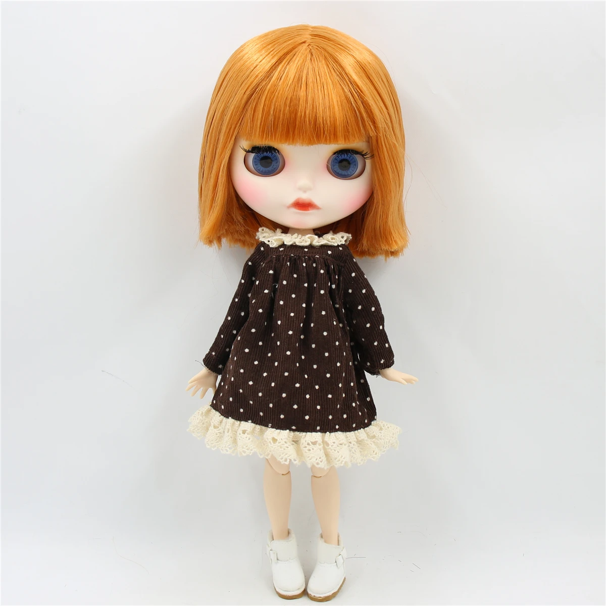 ICY factory blyth doll bjd joint body orange hair matte face toy BL0145 30cm girl gift