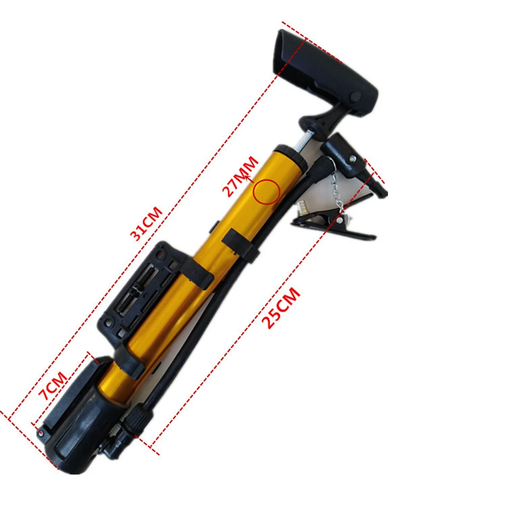 Portable Bicycle Tire Pump Aluminum Alloy MTB Mountain Road Bike Inflator Cycling Tyre Pump Hand Pressure Accessories BC0045 (9)