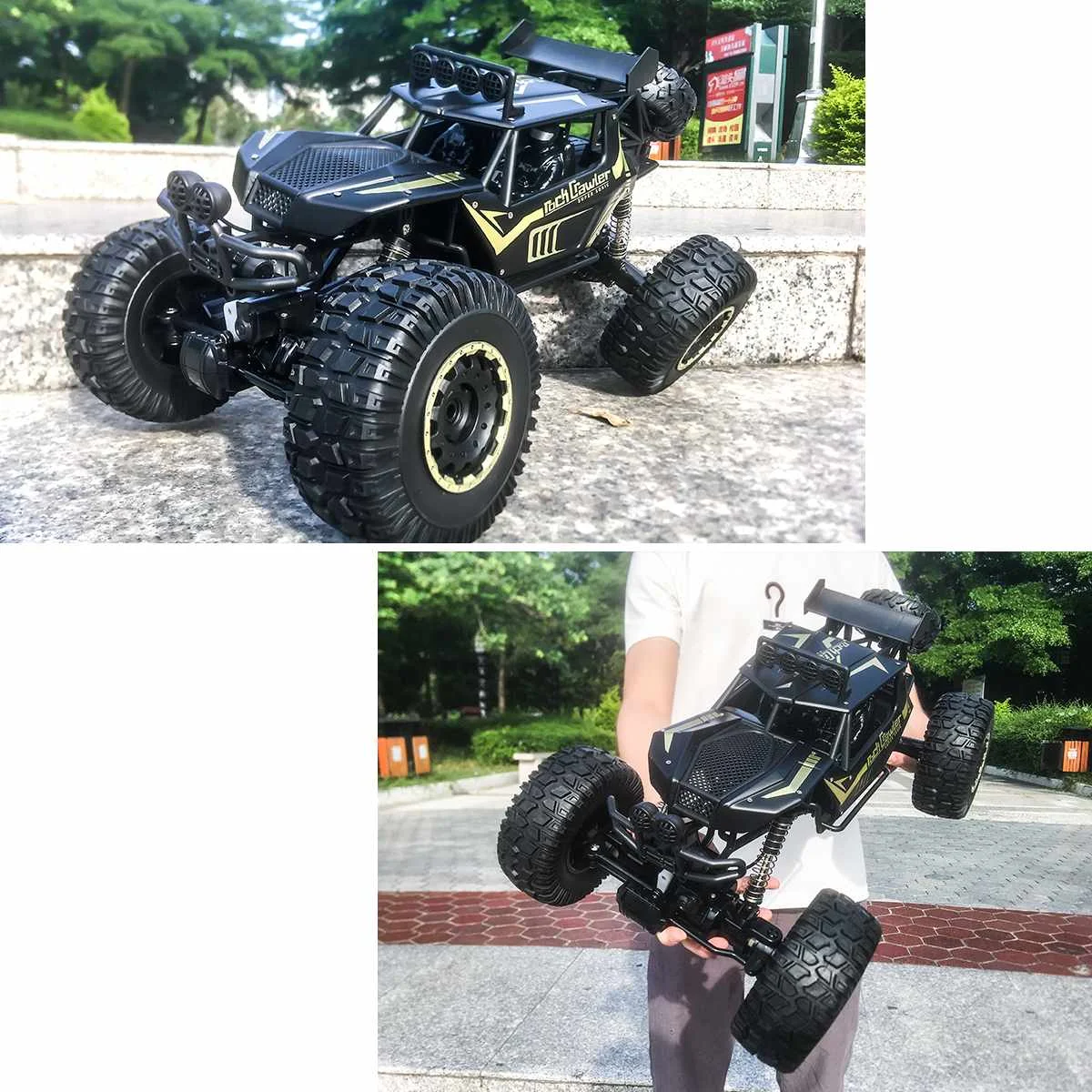 1/8 Радиоуправляемая машина 4WD с дистанционным управлением, высокоскоростная альпинистская машина 2,4 ГГц, радиоуправляемые игрушки, гусеничный грузовик, автомобиль Bigfoot, внедорожные Игрушки для мальчиков, детский подарок