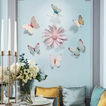 

Nordic Style Modern 3D Butterfly Wall Decoration Resin Craft Home Wall Hanging Mural Ornaments Bedroom Wall Art Decor R2749