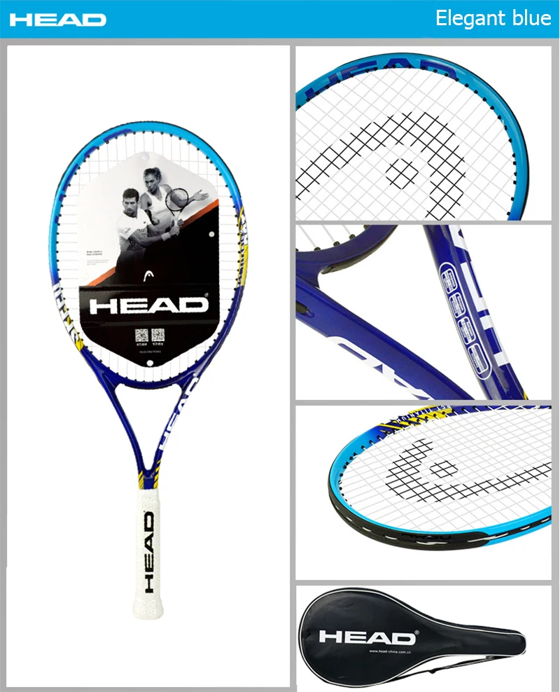 Оригинальная Теннисная ракетка, карбоновая Теннисная ракетка, Tenis Raquete HEAD Raquet Tenis Paddle 4 1/4, ракетка для тенниса