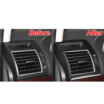 

Car Air Outlet trim Interior Decal Decor Sticker Carbon Fiber For Toyota Land Cruiser 150 Prado LC150 FJ150