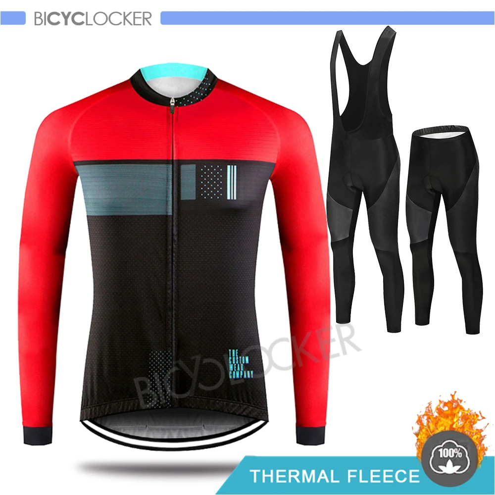 Мужская зимняя куртка Pro Team, одежда для велоспорта, Джерси с длинным рукавом, теплая флисовая форма, Ropa De Ciclismo Invierno Hombre