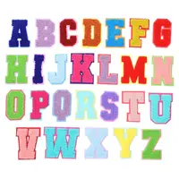 Towel English Letter Patches Embroidery Patches For Clothing Name Clothes Sticker Sew On Bags/Jeans Stripe Applique Online - Image 2