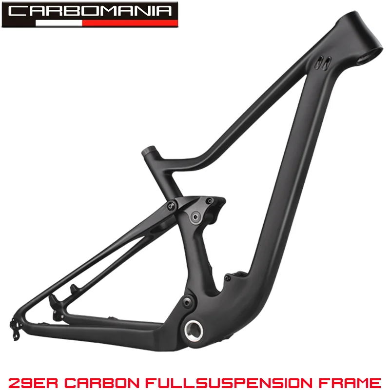 29er full suspension carbon mtb bike frame/aluminium alloy fork/carbon seatpost 