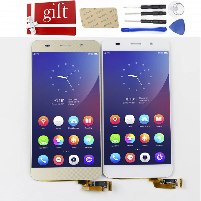 Цена Для huawei Honor 4A Y6 ЖК дисплей Экран SCL L01 SCL L04 SCL L21 ЖК дисплей Дисплей Панель Сенсорный экран планшета Стекло в сборе с рамкой