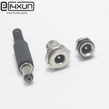 

2/5 set a lot 5.5*2.1 5.5*2.5 DC Connector 30V 5A DC Power Plug Female Interface Mount Socket Jack Wire Terminal Adapter 022B