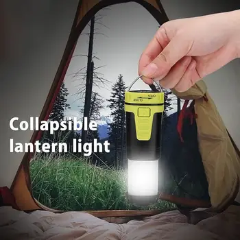 

Portable Portable Retractable Camping Light LED Tent Lamp Flashlight Multifunctional Mini Lantern Emergency Illumination Battery