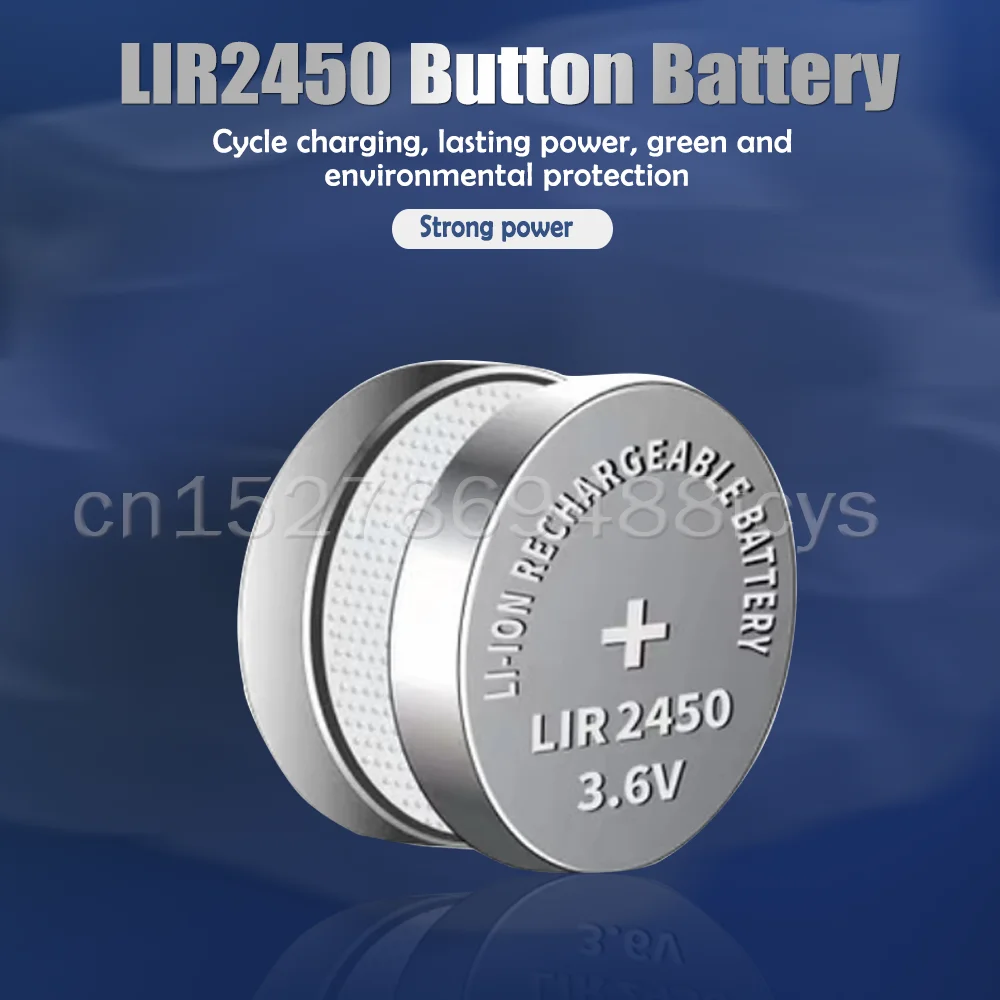 camera battery LIR2450 LIR 2450 3.6V Lithium Rechargeable Batteries Replaced CR2450 DL2450 BR2450 For Remote Control Watch Button Coin Cell camera battery