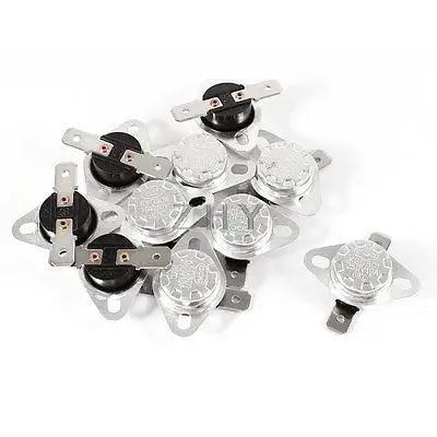 

10 Pcs KSD301 250V 10A 88 Celsius N.C. Temperature Controlled Switch
