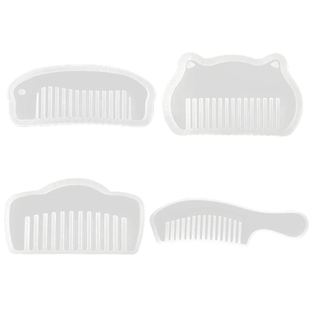 Fashionable Comb Mold Transparent Silicone 3D Mould for Women DIY Handmade Craft Cosmetic Jewelry Making Tools 1