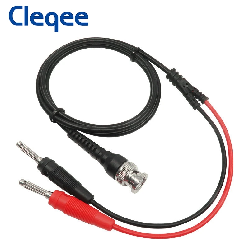 Cleqee P1008A BNC к Dual 4 мм составной банановый разъем тестовый зонд кабель для