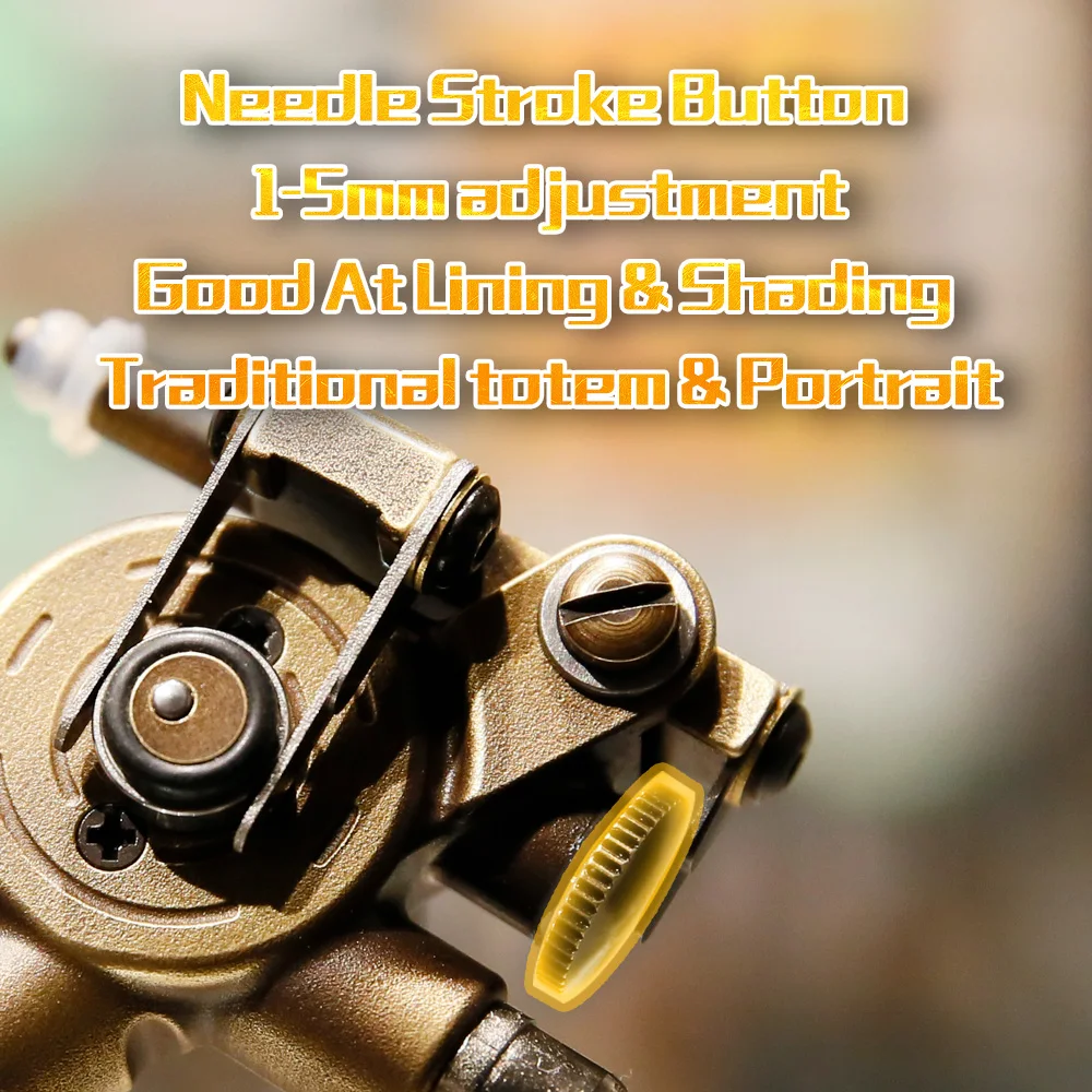 Тату ротационные тату машинки с пружинной машинкой Extreme X2 золотой