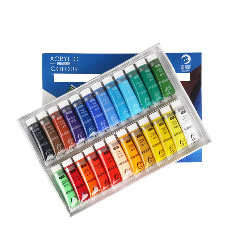 12/24 Colors, Acrylic paint set, 15ml Painting Supplies, Non-Toxic, Acrylic Paints for Beginners and Professional Artists 4