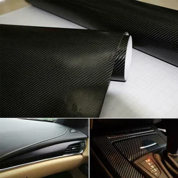 

4D Decals Carbon fiber Exterior Mouldings Trim Decor Vinyl Wrapped Anti-UV