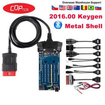 

CDP TCS bluetooth with car cables Newest 2016.R0 free keygen for car truck obd2 Scanner Cars trucks obdII diagnostic tools