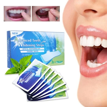 

7Pairs/Lot Teeth Whitening Strips Dental Bleaching Homly Use White strips Oral Tooth Care Remove Plaque Oral Hygiene Cleanser