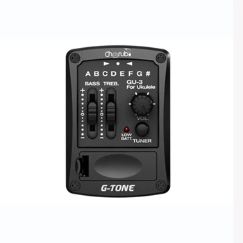 

ZEBRA New GU-3 Acoustic Ukulele EQ Preamp System 2Band EQ For Ukulele Chromatic Tuner Ukulele Equalizr Pickup Guitar Accessories
