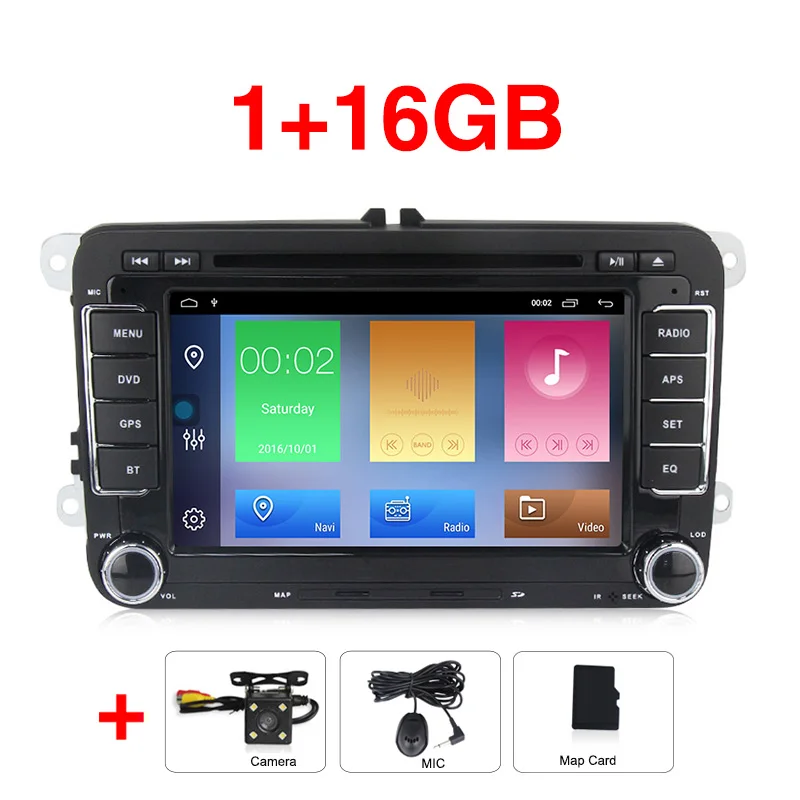 Car dvd camera Android 9,1 Автомобильный dvd Радио мультимедийный плеер для VW Skoda Octavia golf 5 6 touran passat B6 jetta polo tiguan gps - Цвет: Car dvd camera