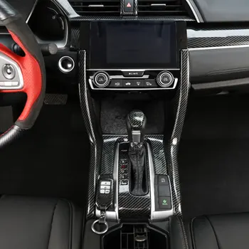 

Applicable to For Honda Civic ten generation interior refitting steering wheel pasted with the center console's shift panel fra