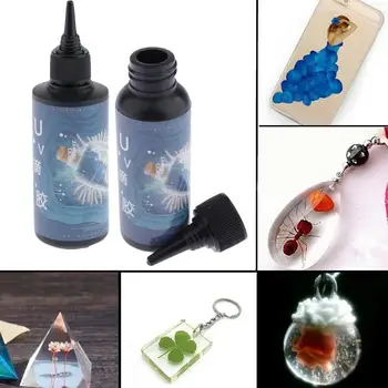 

Clear Epoxy UV Resin Sunlight Activated DIY Resin Jewelry Curing Adhesive Resin Material UV Crystal UV Epoxy Crafts Transpa C5O7