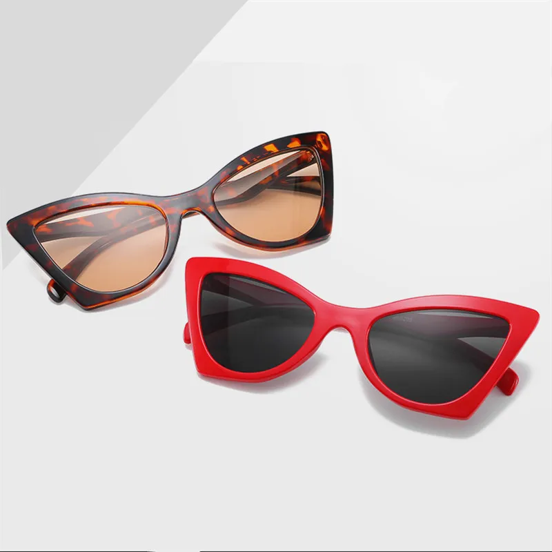 

Hot Sale Retro Cat Eye Sunglasses Women Yellow Red Lens Sun glasses Fashion Light Weight Sunglass for women Driver Goggles