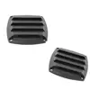 2x Plastic Boat  Louvre Air Ventilator Ventilation Vent Grille Cover Black Mesh ► Photo 3/6