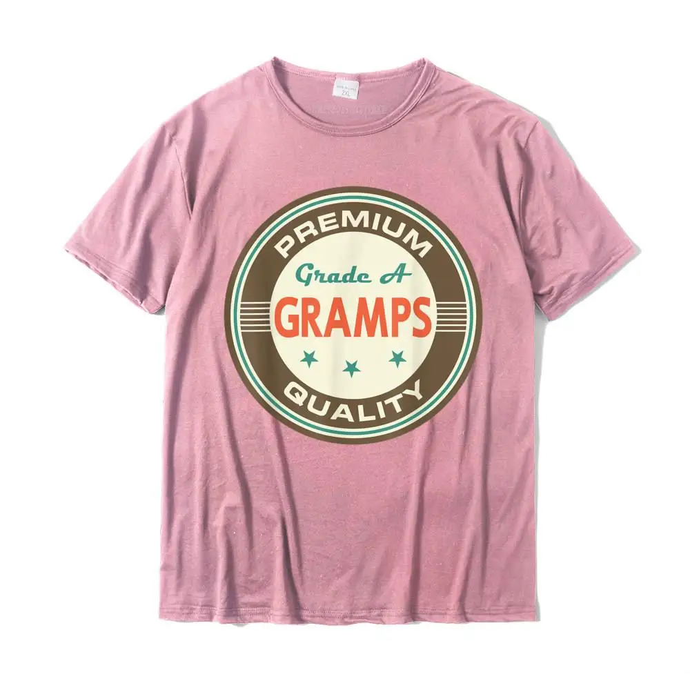 Fitted Printed Crazy T Shirt Crew Neck Pure Cotton Boy Tops T Shirt Short Sleeve Summer Autumn Crazy Tops & Tees Gramps Vintage Logo Gift Tee T-shirt__MZ15931 pink