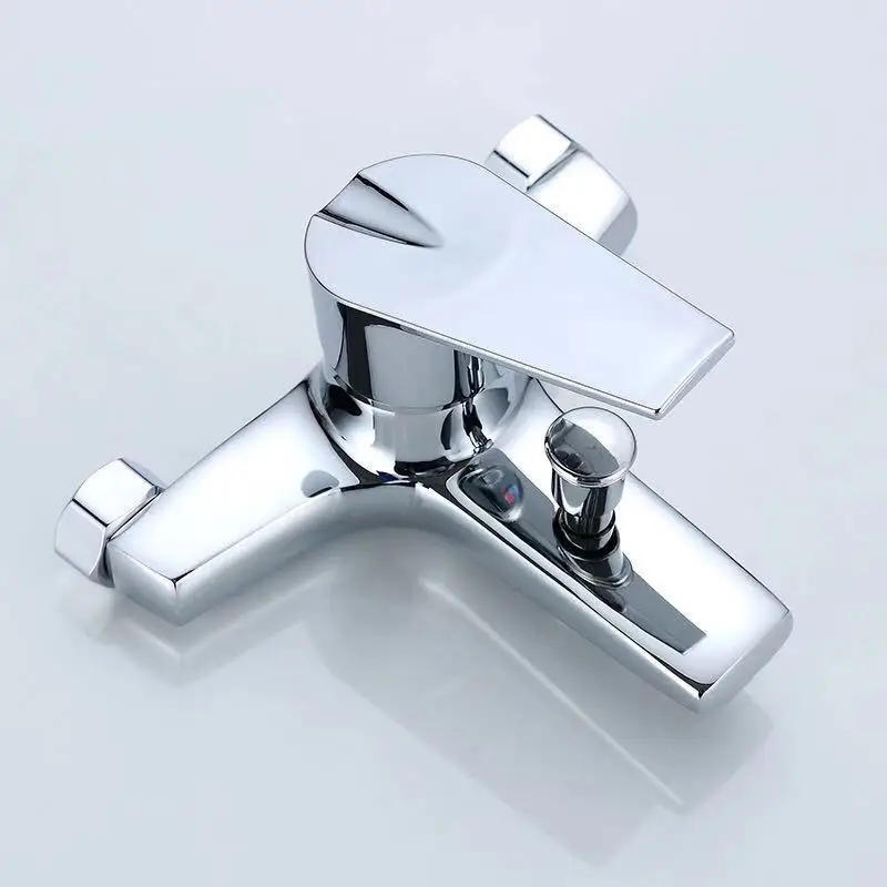 

One in and two out of the faucet flower sprinkles the faucet into the wall type cold and hot mixed water valve open shower