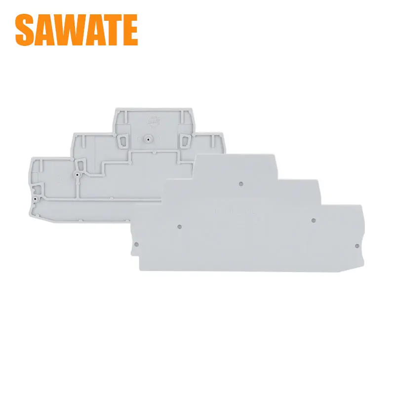 

D-ST2.5-3L End Cover Phoenix ST and PT Series Din Rail Terminal Blocks End Cover plate 99x51x2.2 mm