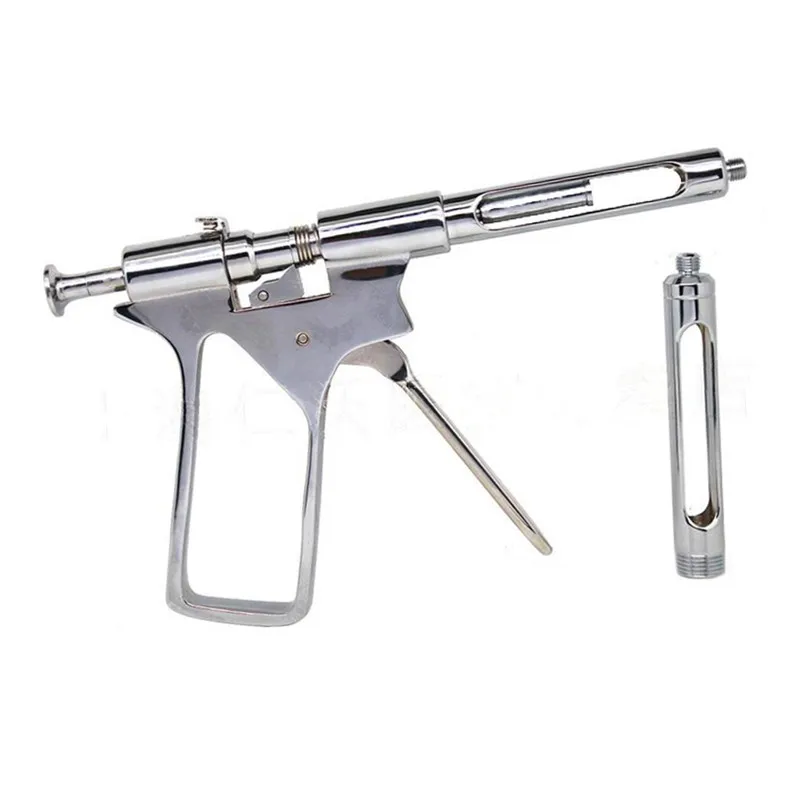 Стоматологический пистолет шприц из нержавеющей стали количественный пресс тип шприц стоматологические хирургические инструменты уход за полостью рта 1,8 мл - Цвет: 2