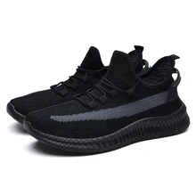 Spring and Autumn Breathable Mesh Men Shoes South Korean Young Students Fashion Fly Woven Men Sports Shoes Vulcanized Shoes