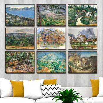

Home Decoration Art Wall Pictures Fro Living Room Poster Print Canvas Paintings French Paul Cezanne Forest painting 6