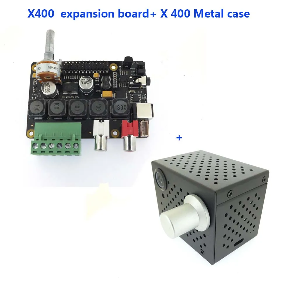 Raspberry Pi DAC Full-HD Class-D усилитель ies PCM5122 X400 аудио Плата расширения Raspberry Pi 3 Model B+ музыкальный плеер - Цвет: Синий