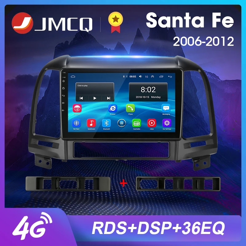 Android 8,1 " 2din автомобильный радио мультимедиа dvd-плеер gps навигация головное устройство для HYUNDAI SANTA FE 2 2006-2012 2G+ 32G головное устройство