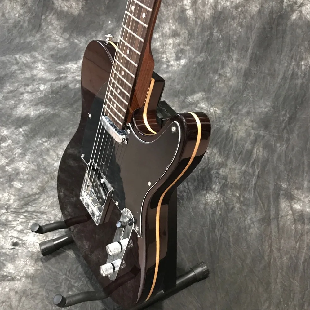 Стиль 6 струн палисандр гриф ручной работы электрогитара, высокое качество пикапы gitaar. Коричневая гитара ra. Реальные фотографии