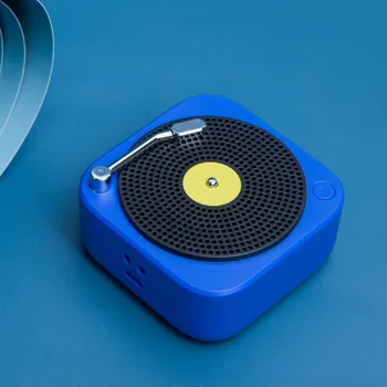 

Factory New Products Record Bluetooth Loudspeaker Box Wireless Mini Portable Stereo Money Multi-functional Record Vinyl Loudspea