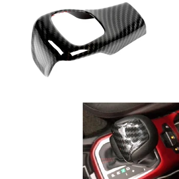 

Car ABS Chrome Gear Shift Knob Protective Trim Head Knob Cover Sticker for 2014-2018 Jeep Cherokee Car Accessories