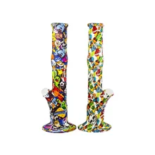 Narguilé en Silicone 36CM, Protection de la santé et de l'environnement, verre, Tube de décoration, accessoires de Collection 