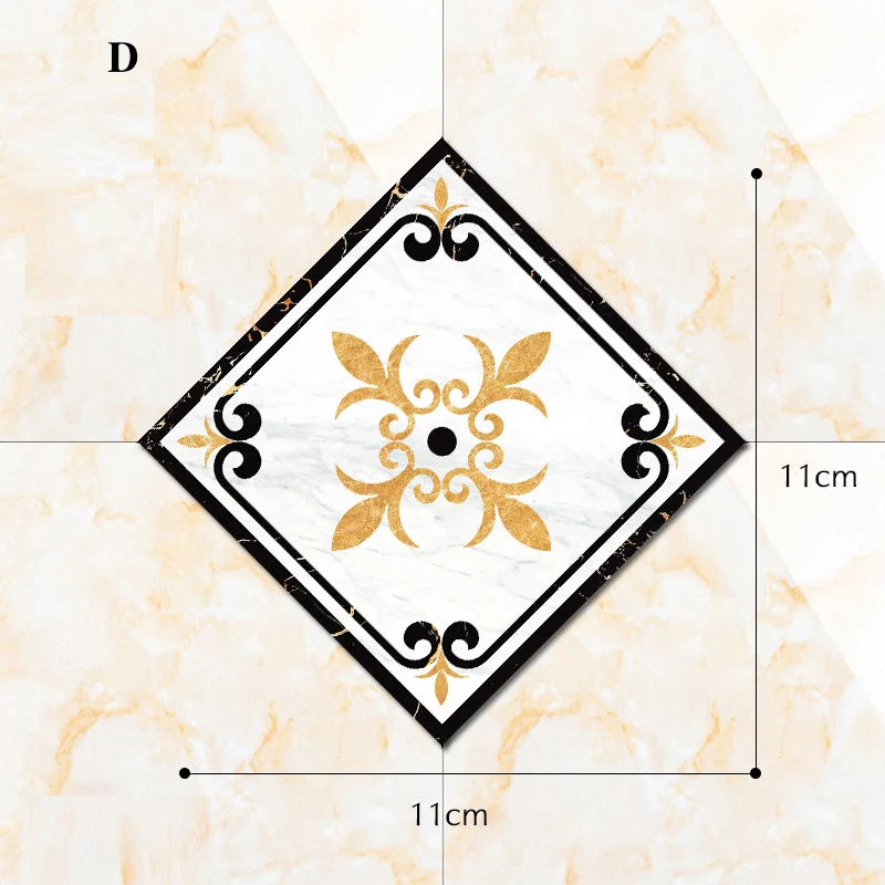 21 шт. диагональные наклейки пол наклейки на плитку водонепроницаемые износостойкие наклейки гостиная пол красота шов декоративные - Цвет: Серый