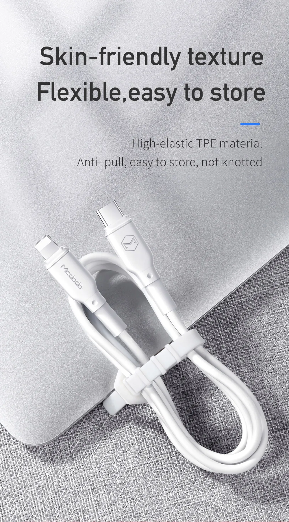 Mcdodo для usb c к lightning Кабель pd Быстрая зарядка для iPhone xs max xr 8 7 6s plus 11 pro max apple ipad pro быстрое зарядное устройство 1 м
