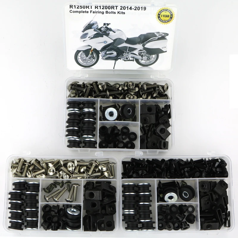 Fit For BMW R1250RT R1200RT 2014-Motorcycle Complete Full Fairing Bolts Kit Clips Nuts Screw Steel