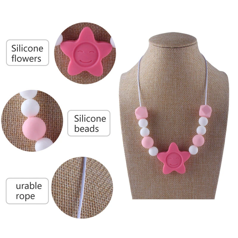 baby teether necklace for mom