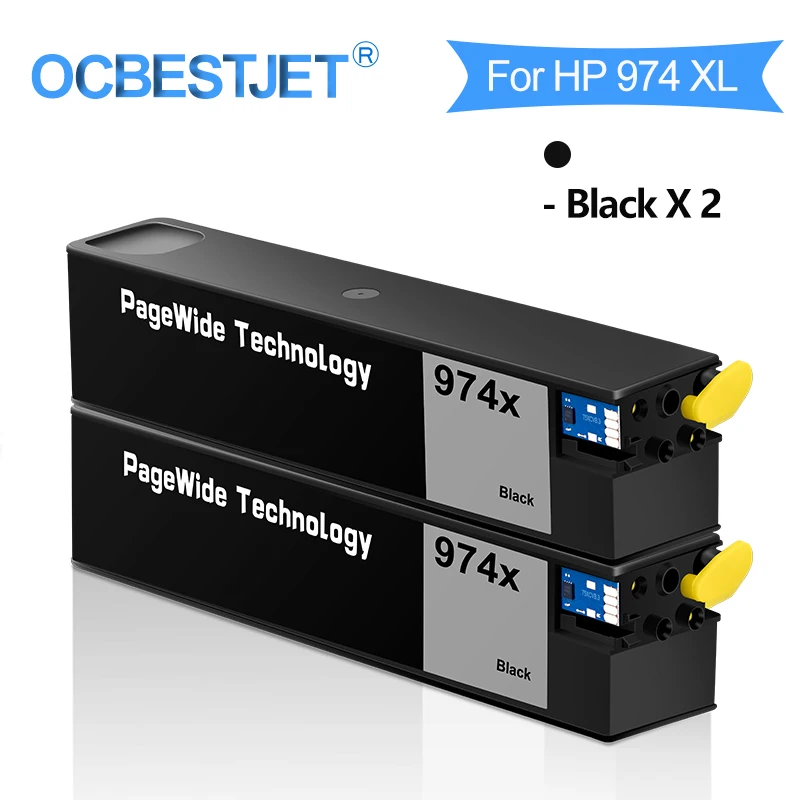 OCBESTJET Black Compatible Ink Cartridge For HP974 HP 974 974X 974XL 352dw 377dw 452dn 452dw