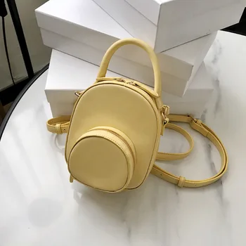 

2020 New Women's Backpack Fashion Student Wild Female Bag Simple Pu Leather Shoulder Bags Travel Crossbody Bag D306